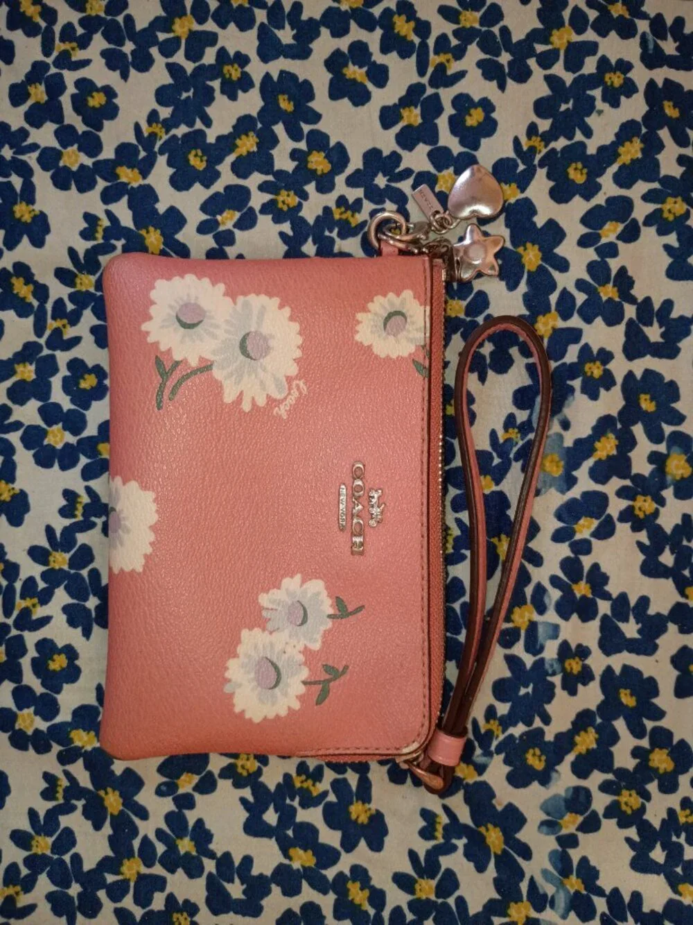 Coach Corner Zip Wristlet